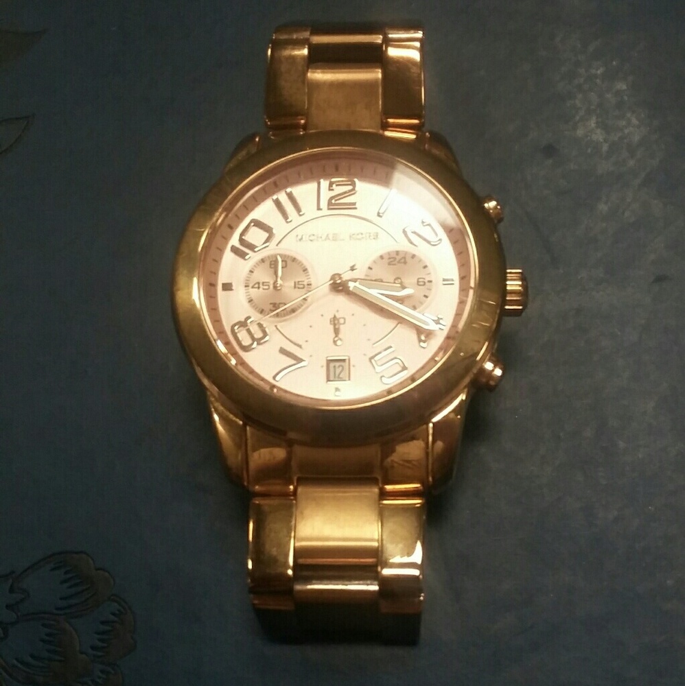 Rose gold Michael Kors watch